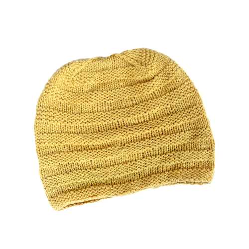 Striped Cap - Mustard