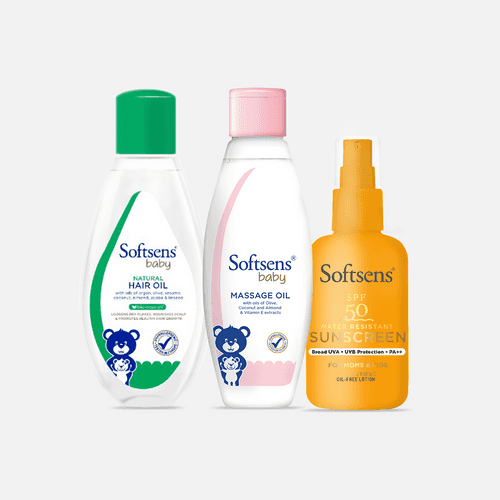 Baby Oil Essentials + Sun Protection Combo