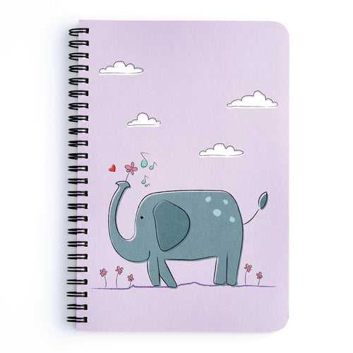 Elephant: Spiral Notebook (A5 / Plain)