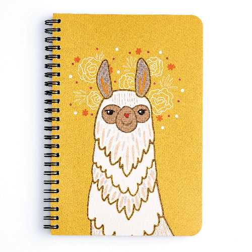 Llama: Spiral Notebook (A5 / Plain)