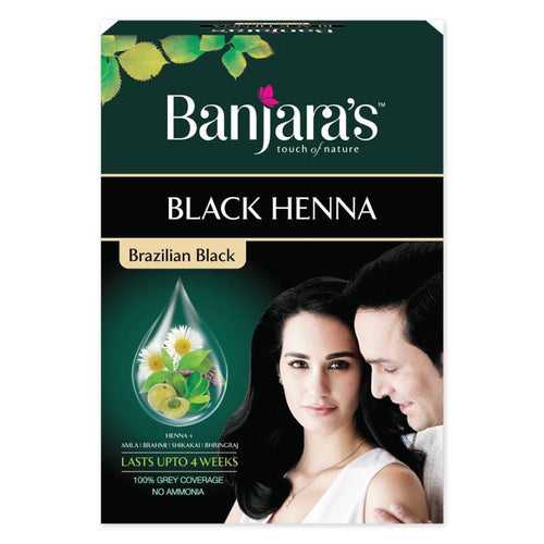 Banjara's Black Henna-Brazilian Black - 54g(6*9g)