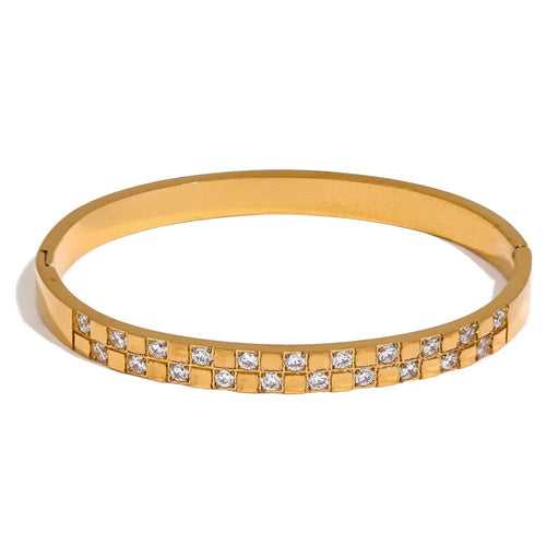 Lincin Cuff Bracelet - 18K Gold Coated