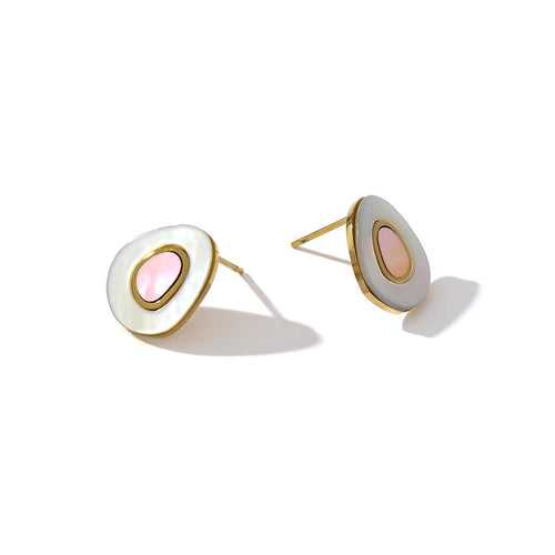 Peaches Earrings - 18K Gold Coated
