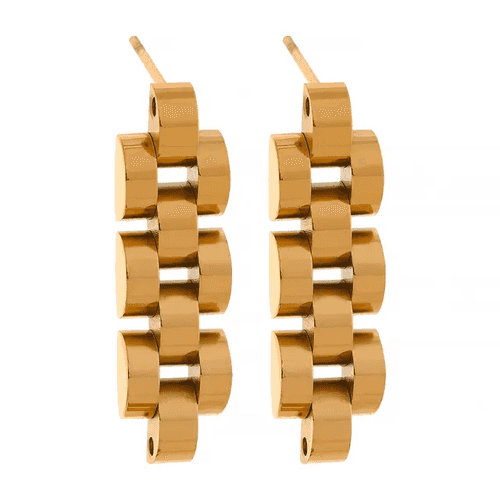 Gemini Earrings - 18K Gold Coated