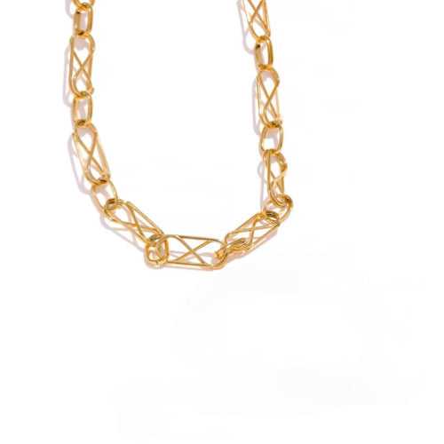 Pollux Paper Clip Chain - 18K Gold Coated
