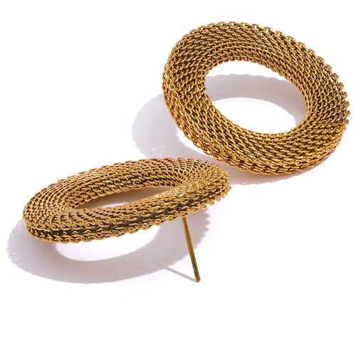 Layla Ring Earrings - 18K Gold Coated