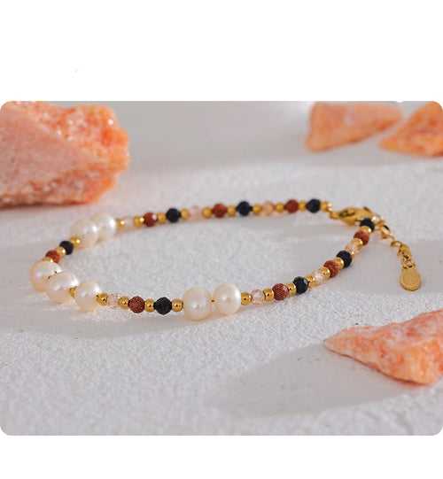 Tiny Twinkle Beaded Bracelet - 18K Gold Coated