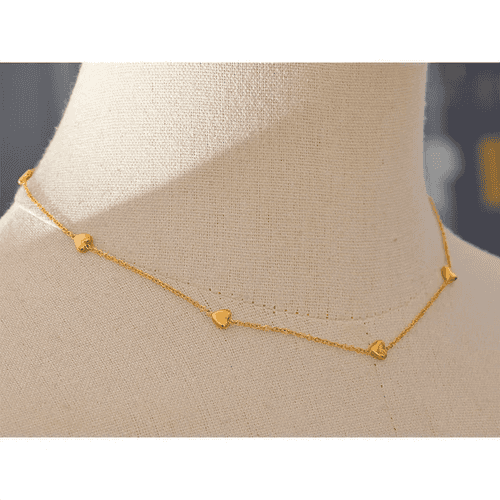 Heart Beat Necklace - 18K Gold Coated