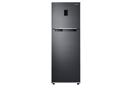 Samsung 322L 2 Star Inverter Frost-Free Convertible 5 In 1 Double Door Refrigerator Appliance (RT37C4522B1-HL,Black Doi 2023)