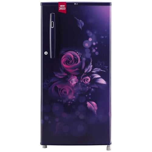 LG 185 L 3 Star Direct-Cool Single Door Refrigerator Appliance (GL-B199OBED.ABEZEBN, Blue Euphoria)