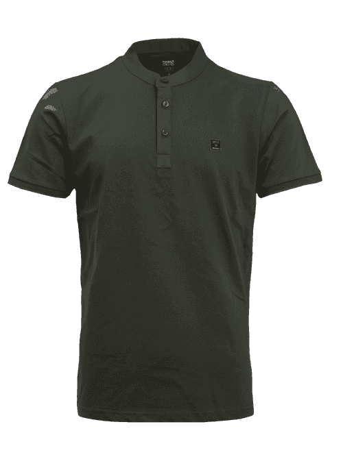 OTTO - Grey Polo Collar T Shirt - GOMCVM34213_1