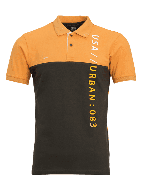 OTTO - Orange Polo Collar T Shirt - GOMR34169_1