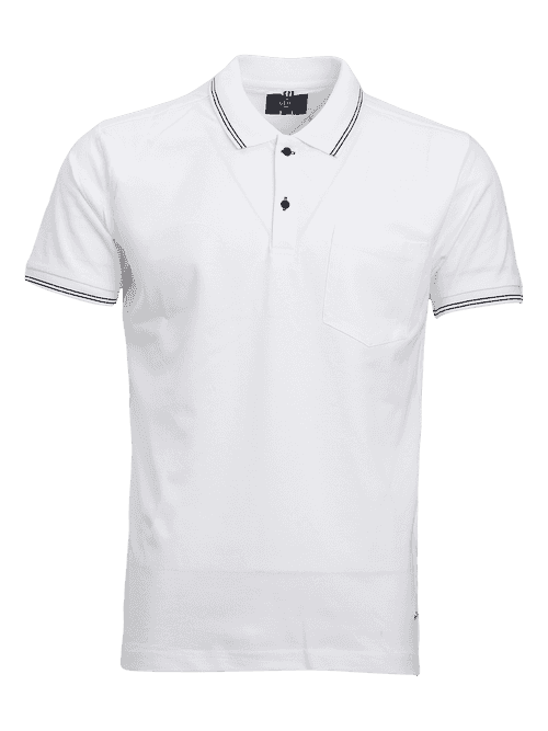 OTTO - White Polo Collar T Shirt - GOSQP34197_WHITE