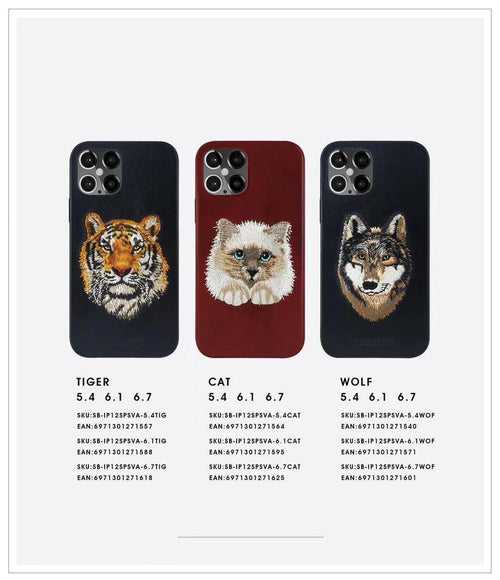 iPhone 12 Pro Max - Santa Barbara Savanna Series Genuine Leather Case Cover