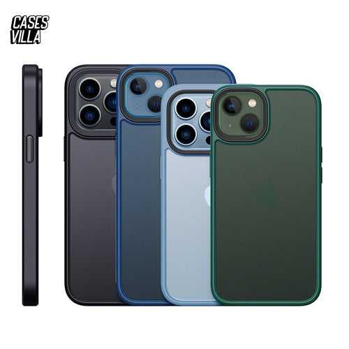 iPhone 13, 14 & 15 Series Case Premium Frosted Matte Cover Drop & Camera Protection