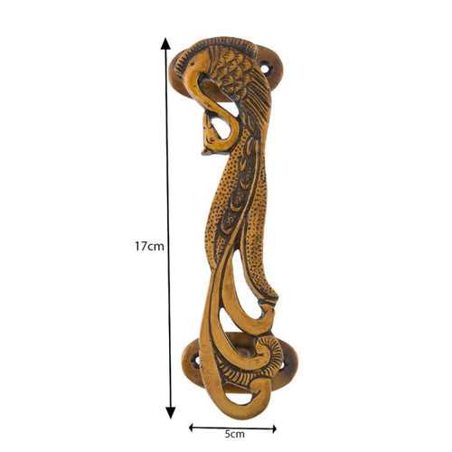 Peacock Design Handles Brass Door Handle One Pair Cabinets Handles