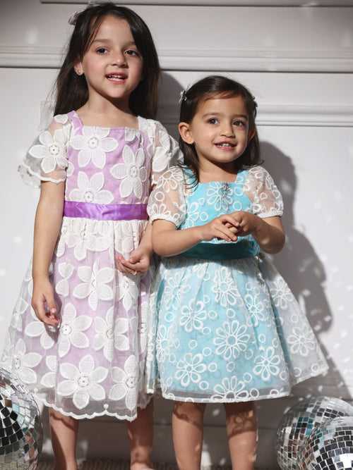 Luxe Starry Night Girls Party Dress