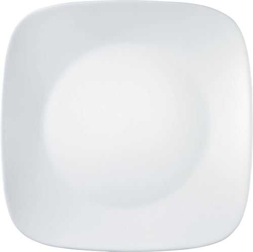 Corelle Winter Frost White Glass Square Dinner Plate Pack of 6, 26.7CM