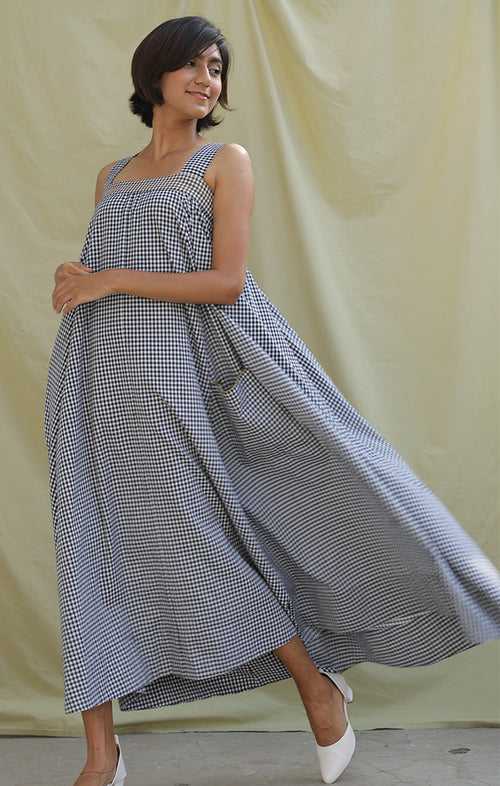 Gingham Maxi Dress