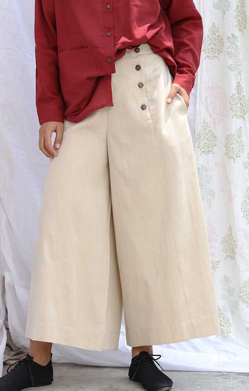 Bisque Organic Cotton Culottes