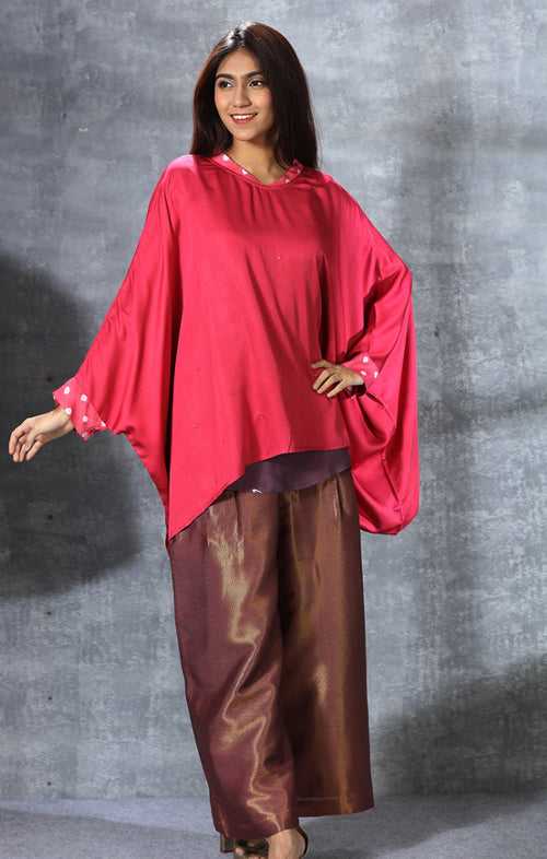 Modal Satin Kaftan Top