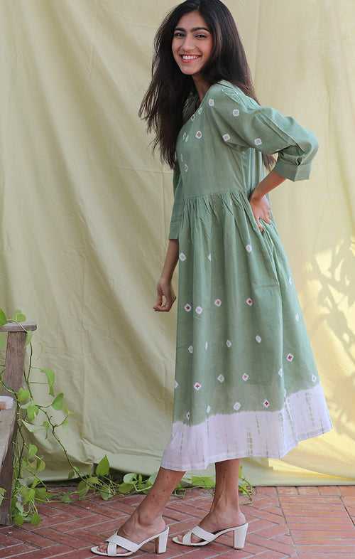 Mint Green Tunic Dress - Bandej