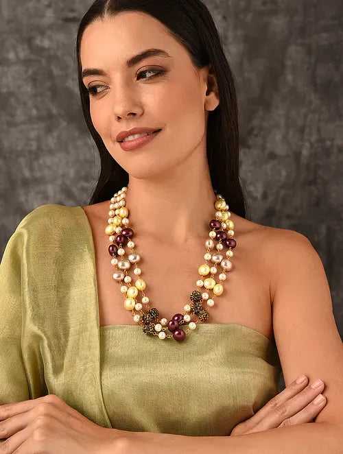 Traditional Multiline Necklace with Accessories