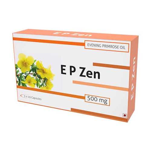 E P Zen - Evening Primrose Oil 500mg 30 Veg Capsules