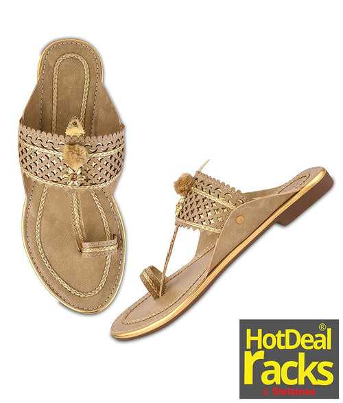 Women Cream Ethnic One Toe