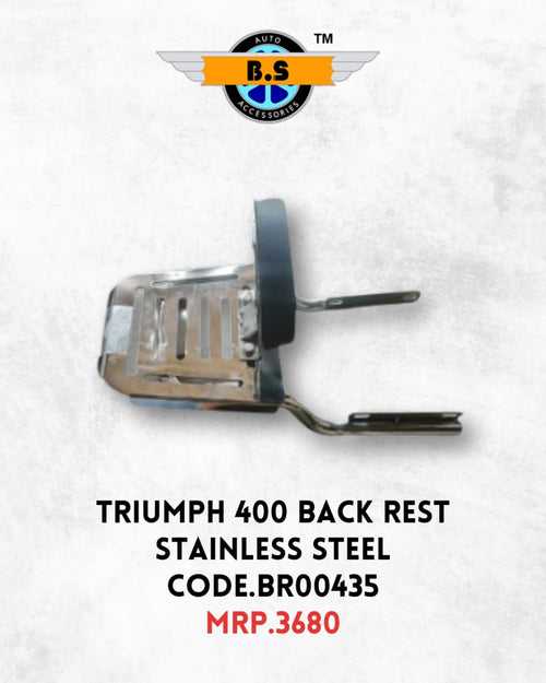 Triumph Speed 400 Backrest with Carrier