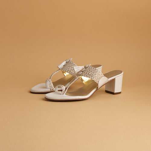 Nyla Woven Kolhapuri Heels