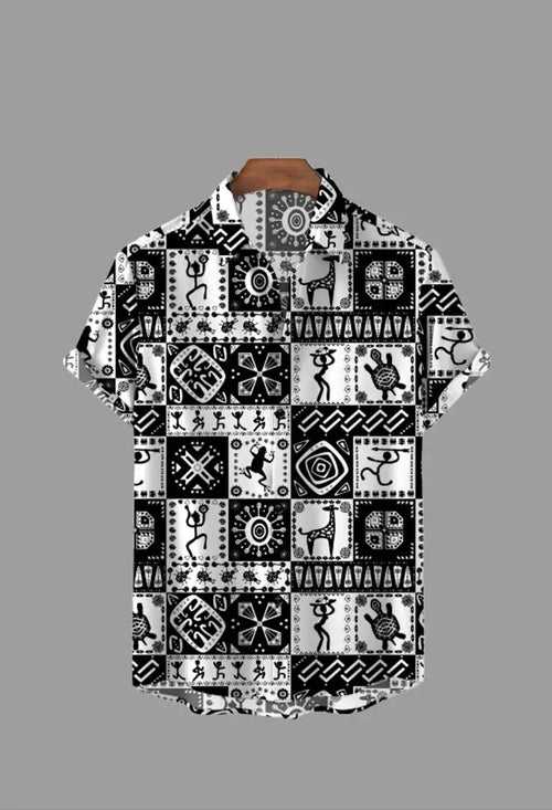 Mens Half Sleeve Printed Shirt