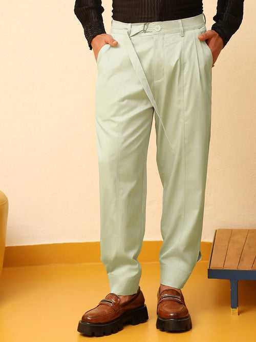 Satin Tapered Trousers