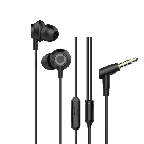EM10 Wired Earphone with Advanced Noise Cancellation Mic (Black)
