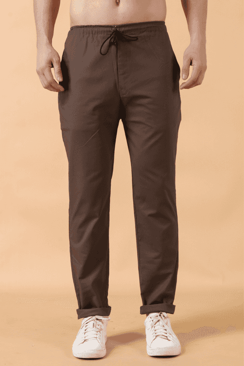 Brown Stretch Cargo Pants