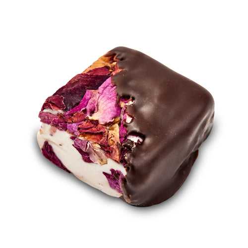 Rose white chocolate Nougat