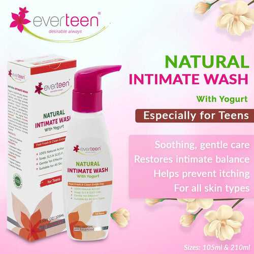 everteen Yogurt Natural Intimate Wash for Feminine Intimate Hygiene in Teens