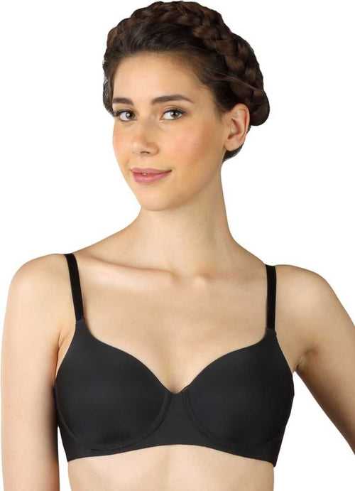 Triumph Women's Padded Non Wired High Coverage T-Shirt Bra (04-Black) Style# 110I426