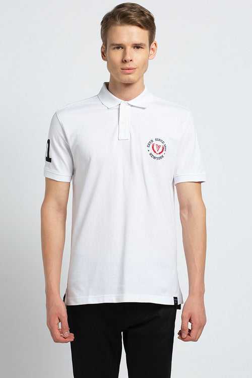 Vanheusen Men's Modern Polo T-Shirt (White) Style# 70017