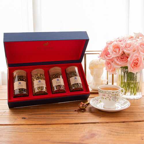 Tea Time Treasure-Tea Lovers Delight (4 Assorted Loose Leaf Green Teas)