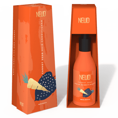 NEUD Carrot Seed Premium Hair Conditioner for Men & Women - Get Zipper Pouch Free