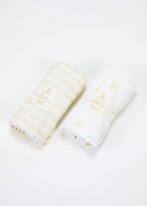 Luna Organic Muslin Swaddle Set of 2