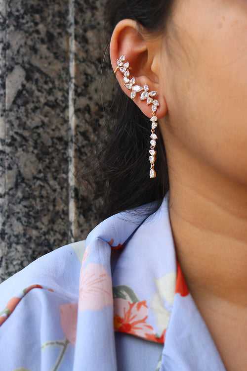 AD Tear Branch Ear Cuffs