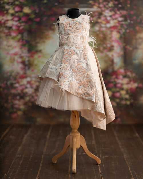 Grace Peach Sleeveless Dress