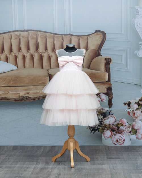 Sarah Pale Pink Tulle Gown