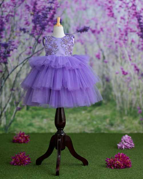 Sophia Lilac Flare Dress
