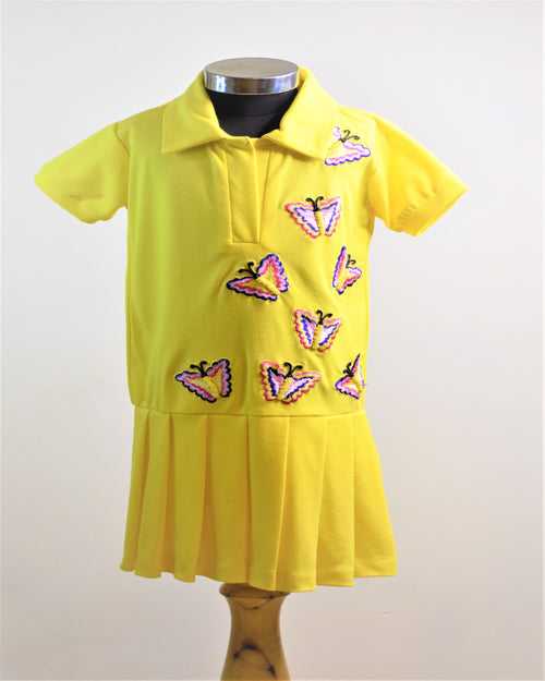 Caramel Yellow Polo Dress