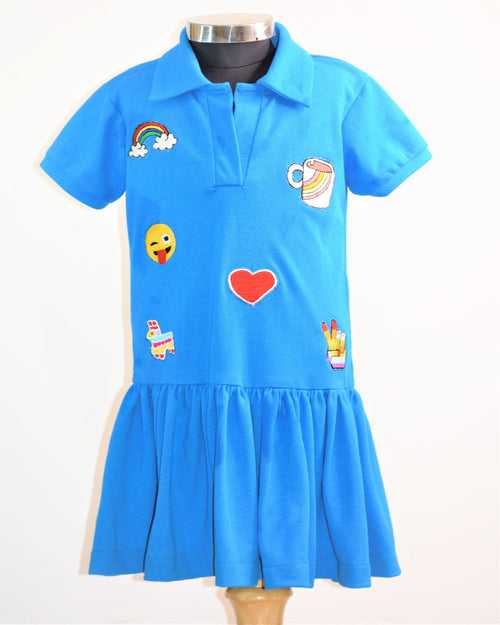 Missy Blue Polo Dress