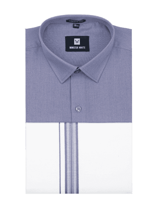 Mens Cotton Light Purple Matching Shirt and Dhoti Combo Luster