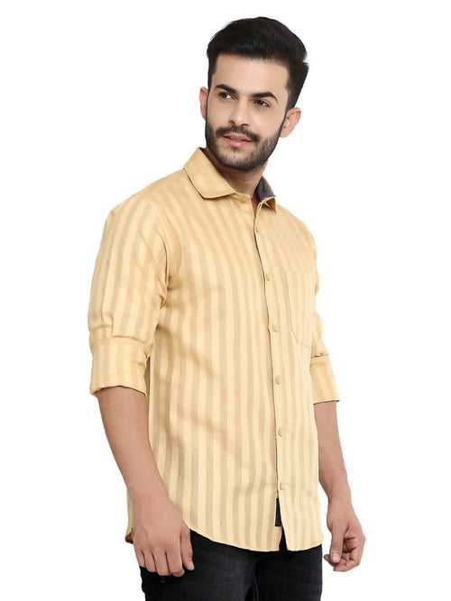 Light Orange Shirt for Men (GROSULA LN 105)